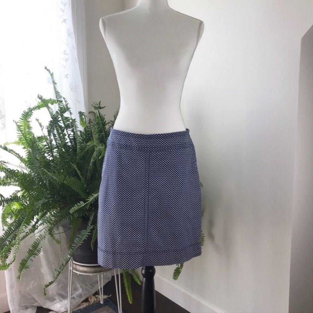 Talbots All Over Sailboat Print Mini Skirt Size 8